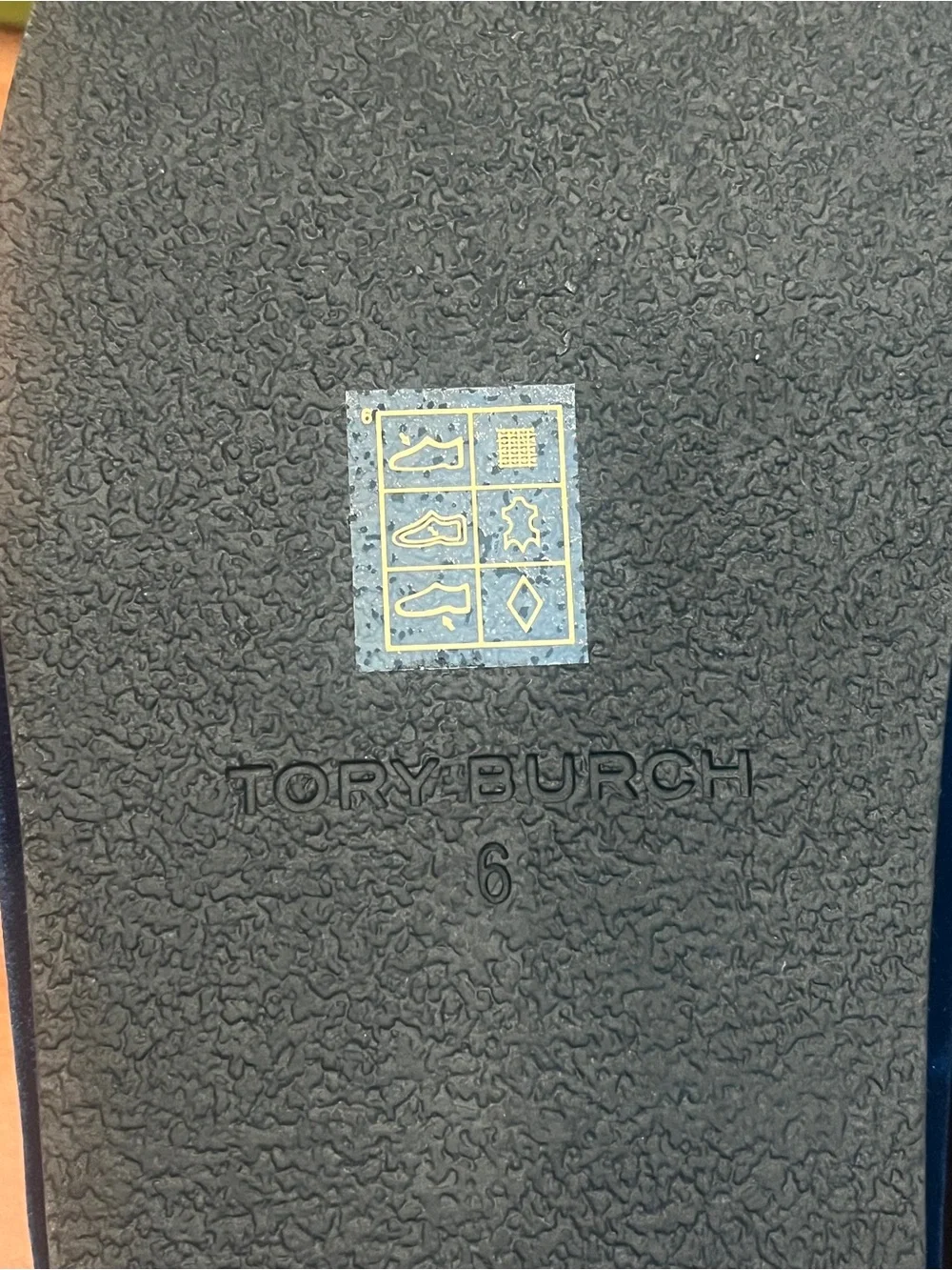 Tory Burch Mellow Pave Velvet Mule in Ocean/Silver - size 6M - NIB